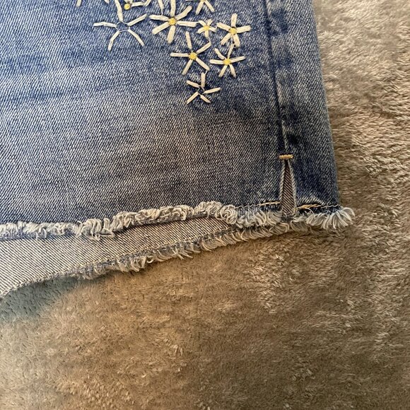 GAP 1969 Women Girly Boho Daisy Original Best Girlfriend Denim Cut Off Short 28 - Picture 5 of 12
